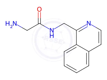 Chemical structure of 2-Amino-N-(isoquinolin-1-ylmethyl)acetamide