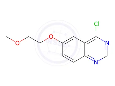 Chemical structure of 4-Chloro-6-(2-methoxyethoxy)quinazoline