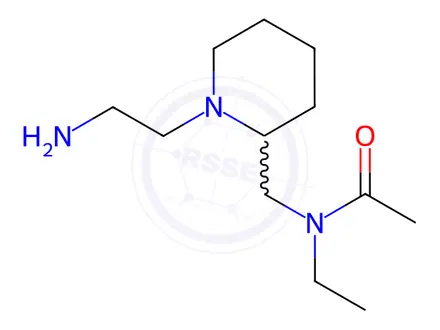 Chemical structure of N-((1-(2-Aminoethyl)piperidin-2-yl)methyl)-N-ethylacetamide