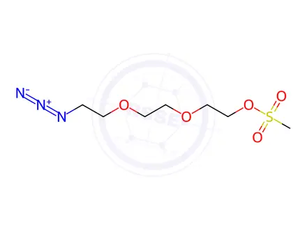 Chemical structure of 2-(2-(2-Azidoethoxy)ethoxy)ethyl methanesulfonate