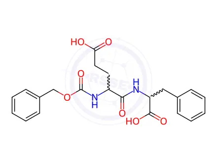 Chemical structure of Z-GLU-PHE-OH