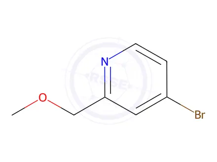 Chemical structure of 4-Bromo-2-(methoxymethyl)pyridine
