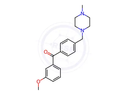 Chemical structure of 3-Methoxy-4'-(4-methylpiperazinomethyl) benzophenone