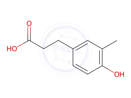 Chemical structure of 3-(4-Hydroxy-3-methyl-phenyl)-propionic acid