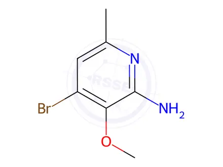 Chemical structure of 4-Bromo-3-methoxy-6-methylpyridin-2-amine