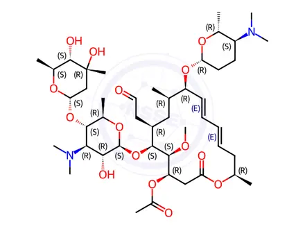 Chemical structure of Acetylspiramycin