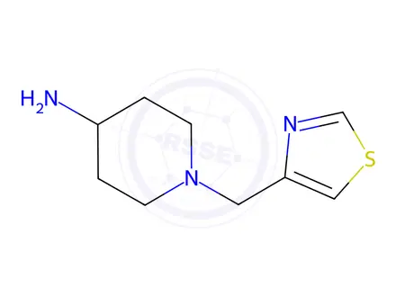 Chemical structure of 1-(1,3-thiazol-4-ylmethyl)piperidin-4-amine