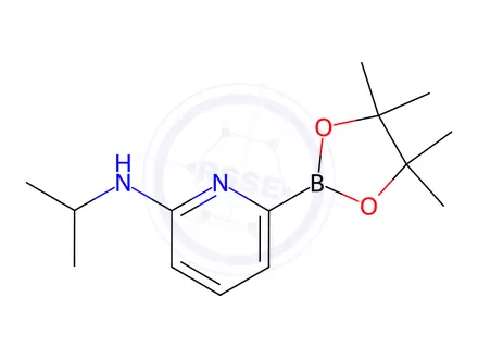 Chemical structure of N-Isopropyl-6-(tetramethyl-1,3,2-dioxaborolan-2-yl)pyridin-2-amine