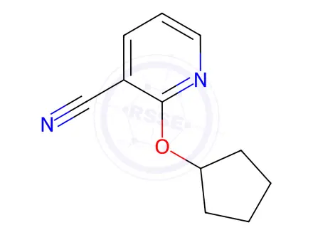 Chemical structure of 2-(Cyclopentyloxy)nicotinonitrile