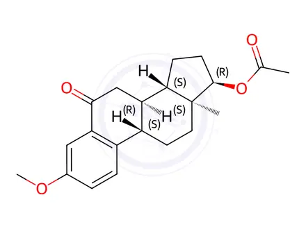 Chemical structure of 17-O-Acetyl-3-O-methyl-6-oxo 17β-Estradiol