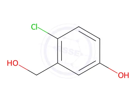 Chemical structure of 4-chloro-3-(hydroxymethyl)phenol