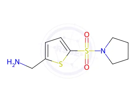 Chemical structure of (5-(Pyrrolidin-1-ylsulfonyl)thiophen-2-yl)methanamine
