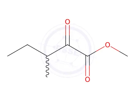 Chemical structure of Pentanoic acid, 3-methyl-2-oxo-, methyl ester