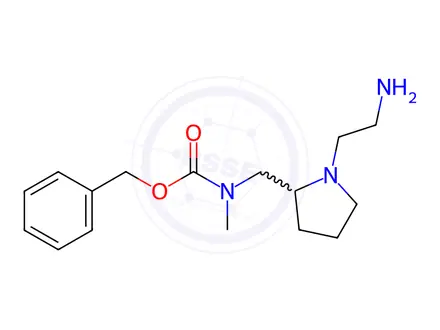 Chemical structure of Benzyl ((1-(2-aminoethyl)pyrrolidin-2-yl)methyl)(methyl)carbamate