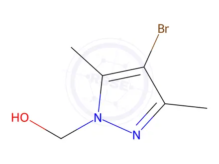 Chemical structure of (4-bromo-3,5-dimethyl-1H-pyrazol-1-yl)methanol