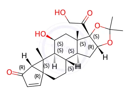 Chemical structure of Desonide Impurity 13