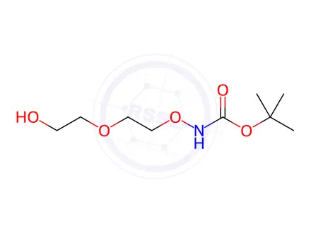 Chemical structure of tert-butyl (2-(2-hydroxyethoxy)ethoxy)carbamate