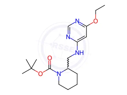 Chemical structure of 2-[(6-Ethoxy-pyriMidin-4-ylaMino)-Methyl]-piperidine-1-carboxylic acid tert-butyl ester