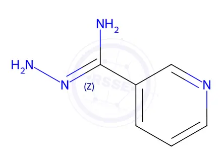 Chemical structure of N-aminopyridine-3-carboximidamide dihydrochloride