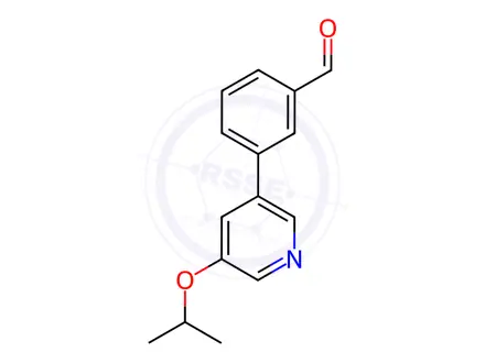Chemical structure of 3-(5-isopropoxypyridin-3-yl)benzaldehyde