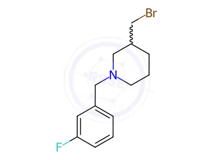 Chemical structure of 3-BroMoMethyl-1-(3-fluoro-benzyl)-piperidine