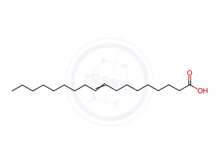 Chemical structure of 9-octadecenoic acid