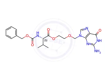 Chemical structure of Valaciclovir EP Impurity E