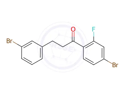 Chemical structure of 4'-Bromo-3-(3-bromophenyl)-2'-fluoropropiophenone