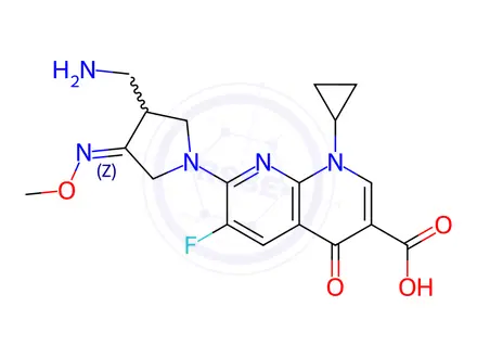 Chemical structure of Gemifloxacin mesylate