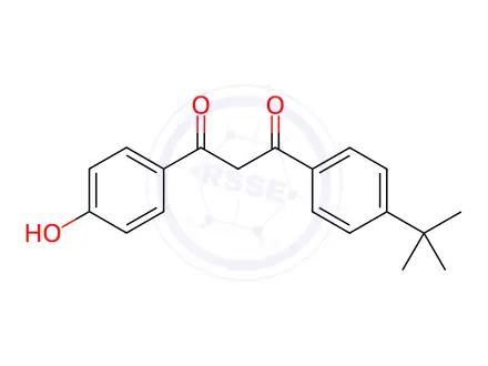 Chemical structure of Avobenzone Impurity 1