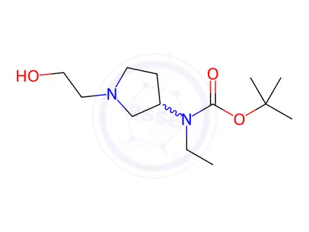 Chemical structure of tert-Butyl ethyl(1-(2-hydroxyethyl)pyrrolidin-3-yl)carbamate