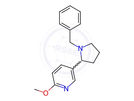 Chemical structure of 5-(1-Benzylpyrrolidin-2-yl)-2-methoxypyridine