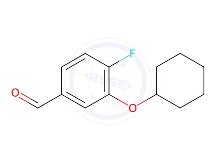 Chemical structure of Benzaldehyde, 3-(cyclohexyloxy)-4-fluoro-