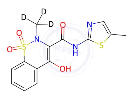 Chemical structure of Meloxicam-[D3]
