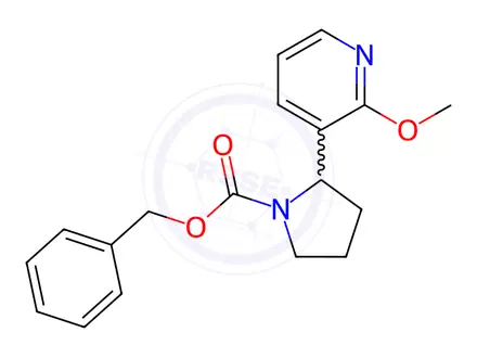 Chemical structure of Benzyl 2-(2-methoxypyridin-3-yl)pyrrolidine-1-carboxylate