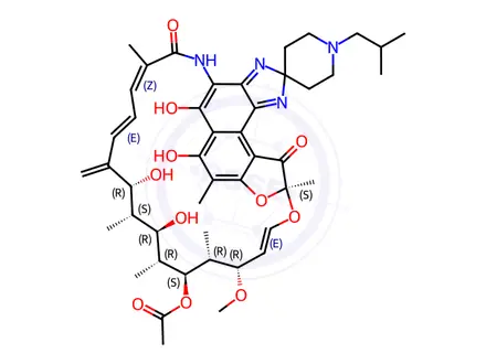 Chemical structure of Rifabutin EP Impurity C