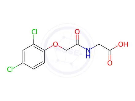 Chemical structure of Glycine, N-((2,4-dichlorophenoxy)acetyl)-