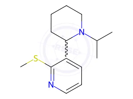 Chemical structure of 3-(1-Isopropylpiperidin-2-yl)-2-(methylthio)pyridine