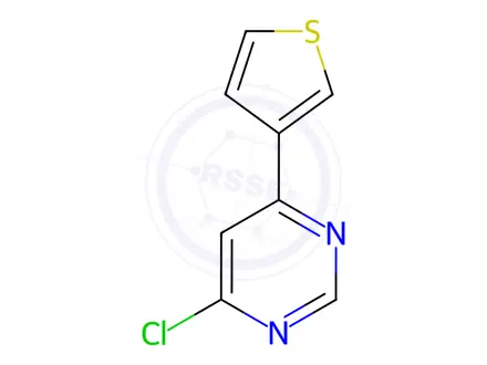 Chemical structure of 4-Chloro-6-(thiophen-3-yl)pyrimidine