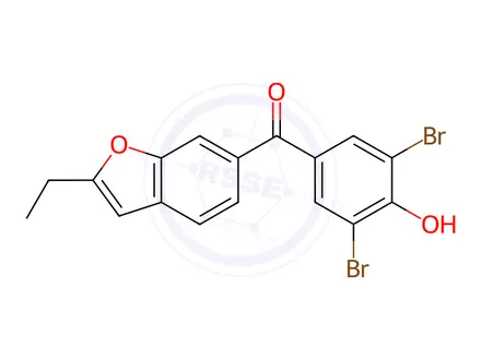 Chemical structure of Benzbromarone Impurity 7