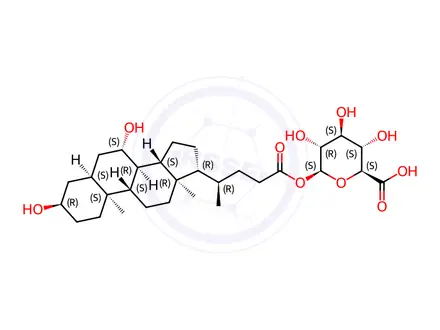 Chemical structure of Ursodeoxycholic Acid Acyl-β-D-glucuronide