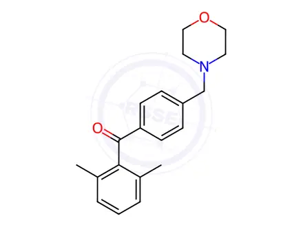 Chemical structure of 2,6-Dimethyl-4'-morpholinomethyl benzophenone