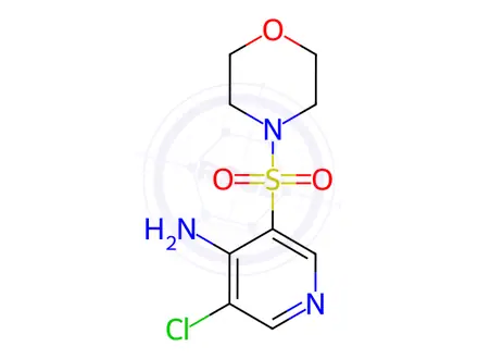 Chemical structure of 3-Chloro-5-(morpholinosulfonyl)pyridin-4-amine