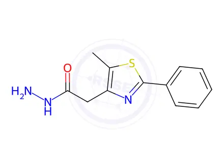 Chemical structure of 2-(5-METHYL-2-PHENYL-1,3-THIAZOL-4-YL)ETHANOHYDRAZIDE