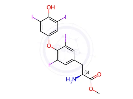 Chemical structure of *Levothyroxine