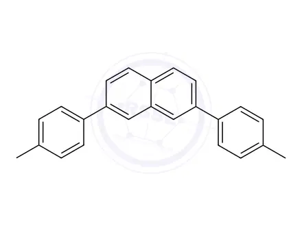 Chemical structure of Naphthalene, 2,7-bis(4-methylphenyl)-