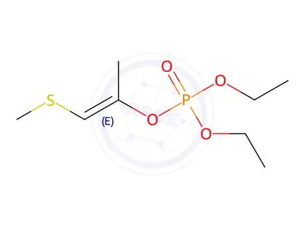 Chemical structure of Phosphoric acid diethyl 1-methyl-2-(methylthio)ethenyl ester