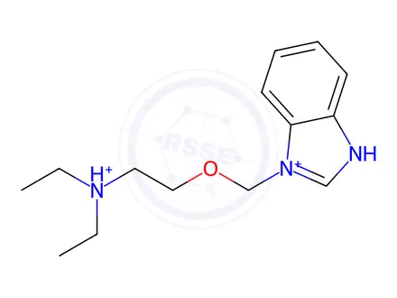 Chemical structure of BENZIMIDAZOLE, 1-((2-(DIETHYLAMINO)ETHOXY)METHYL)-, DIOXALATE