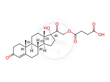 Chemical structure of Hydrocortisone Impurity 131