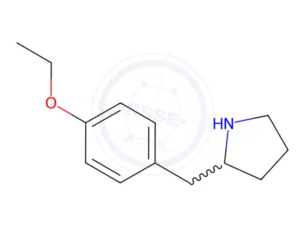 Chemical structure of Pyrrolidine, 2-[(4-ethoxyphenyl)methyl]-(9CI)